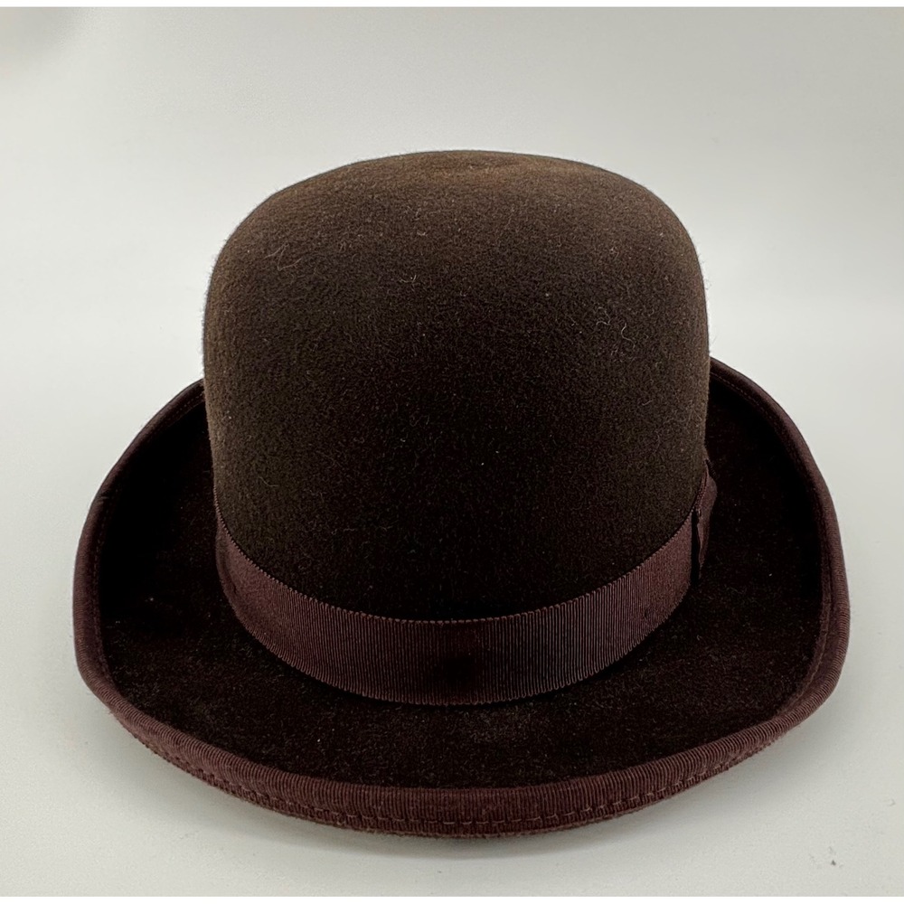 Bailey Of Hollywood 1922 Derby Hat Brown 100% Wool Felt Made in USA